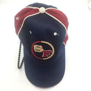 Vintage NFL 49 ers San Francisco Hat‎ SF Graphic Embroidered adjustable Cap Rare